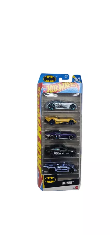 ZESTAW 5 SAMOCHODZIKÓW HOT WHEELS BATMAN