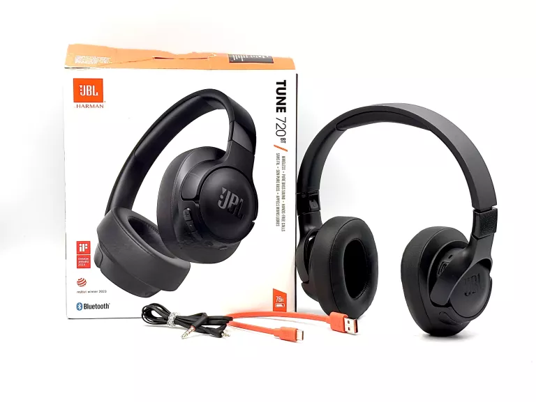 SŁUCHAWKI JBL TUNE 720BT BEZPRZEWODOWE WOKÓŁUSZNE CZARNY