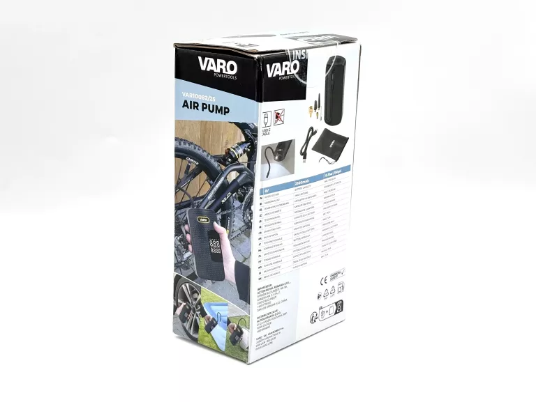 KOMPRESOR PRZENOŚNY VARO VAR10082/25 8V 2500MAH 10.3BAR 150PSI