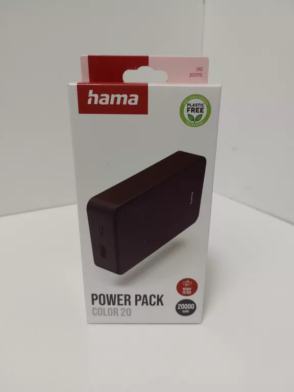 POWERBANK HAMA POWER PACK COLOR 20 20000MAH BORDOWY