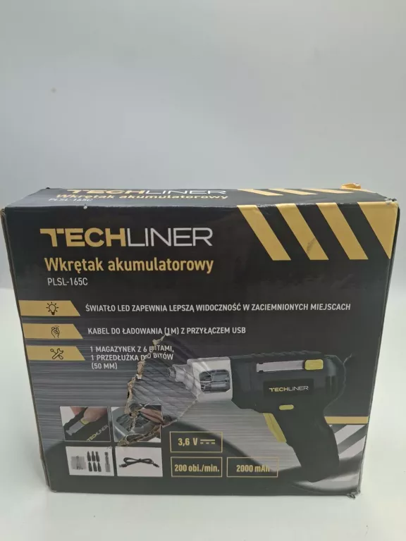 TECHLINER WKRĘTAK AKUMULATOROWY
