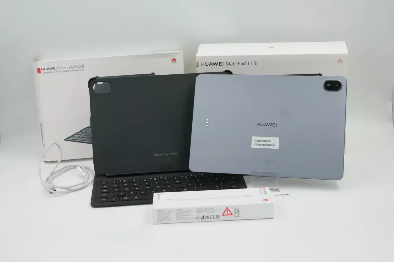 HUAWEI MATEPAD 11.5” 2025 WIFI 8/256GB SZARY + KLAWIATURA KOMPLET, JAK NOW