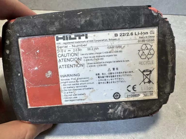 AKUMULATOR HILTI B22/2.6