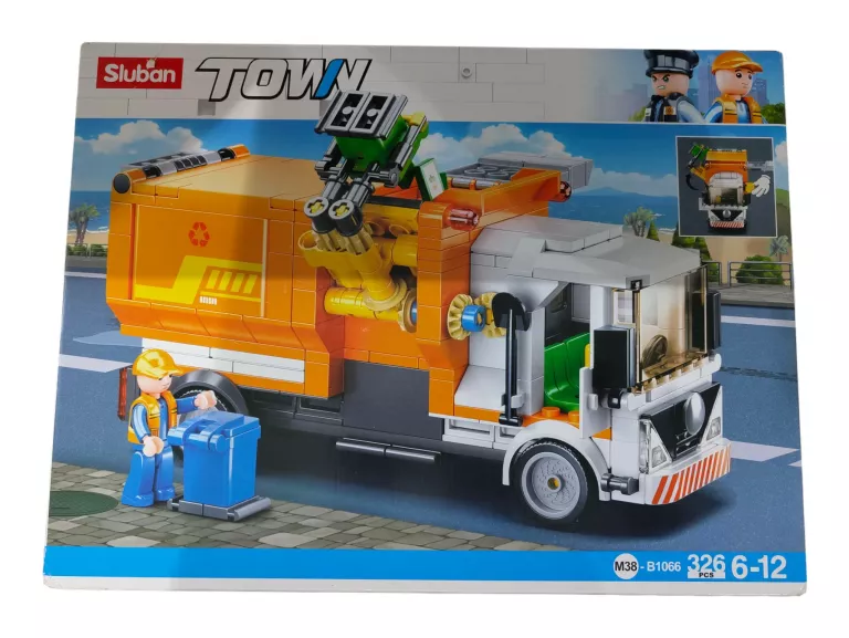 ZESTAW KLOCKÓW SLUBAN TOWN ŚMIECIARKA M38-B10066 326 ELEMENTÓW