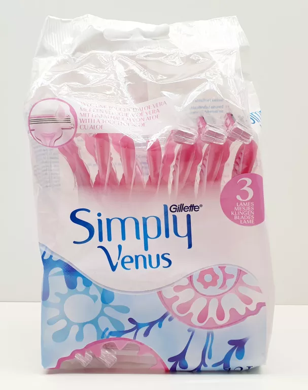 MASZYNKA JEDNORAZOWA DO GOLENIA GILLETTE SIMPLY VENUS 3 12 SZT.