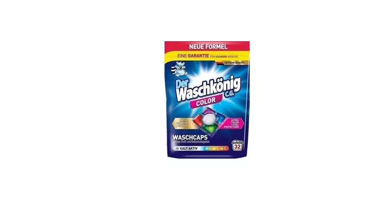 DER WASCHKONIG KAPSUŁKI DO PRANIA ŻELOWO-PROSZKOWE 5KOMORO32SZTX19G KOLOR