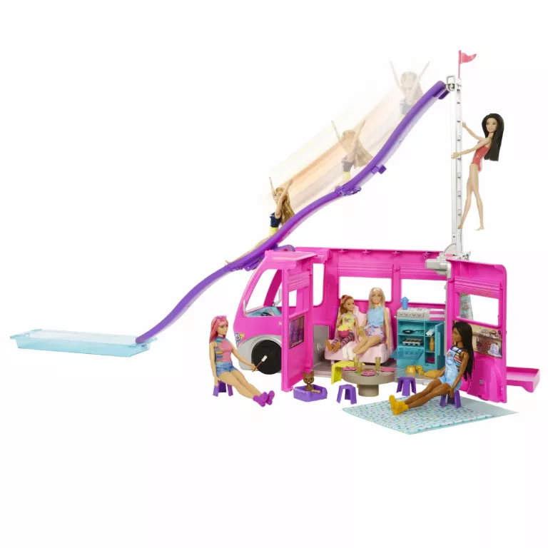 LALKA BARBIE KAMPER MARZEŃ WIELKIE AUTO LALEK