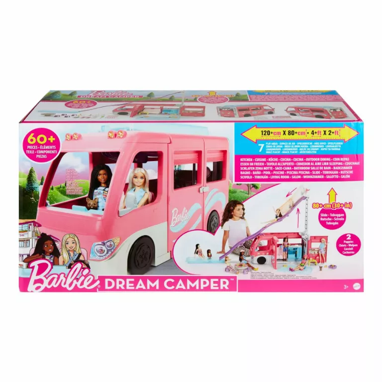 LALKA BARBIE KAMPER MARZEŃ WIELKIE AUTO LALEK