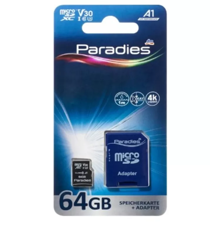 KARTA PAMIĘCI MICRO SD PARADIES 64GB