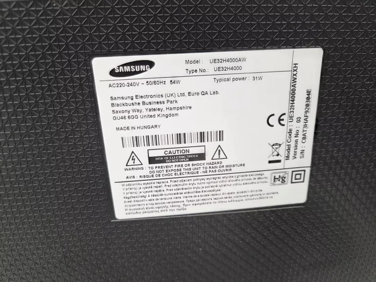 TV SAMSUNG UE32H4000AW ! OPIS !