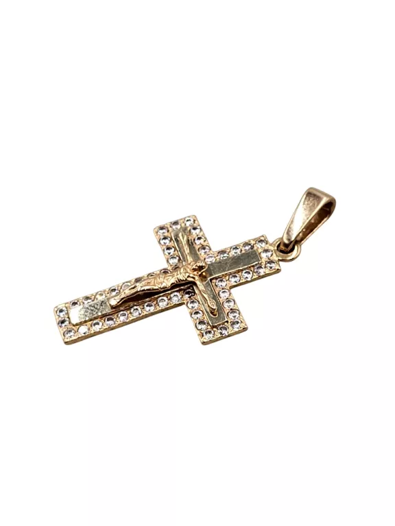 RELIGIJNA ZAWIESZKA ZŁOTY KRZYŻYK 2,87G P585