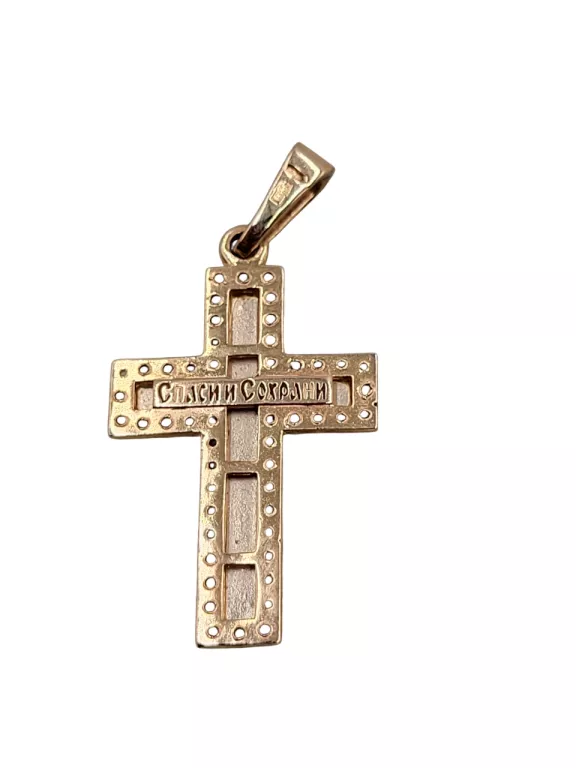 RELIGIJNA ZAWIESZKA ZŁOTY KRZYŻYK 2,87G P585