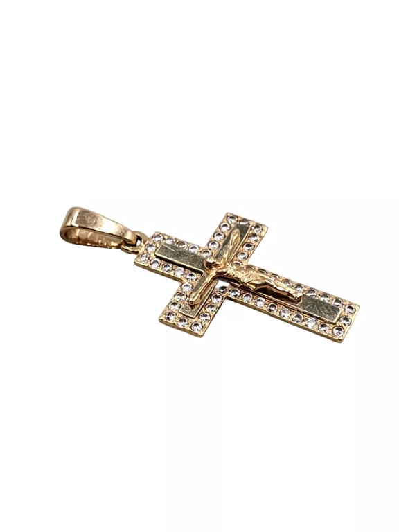 RELIGIJNA ZAWIESZKA ZŁOTY KRZYŻYK 2,87G P585