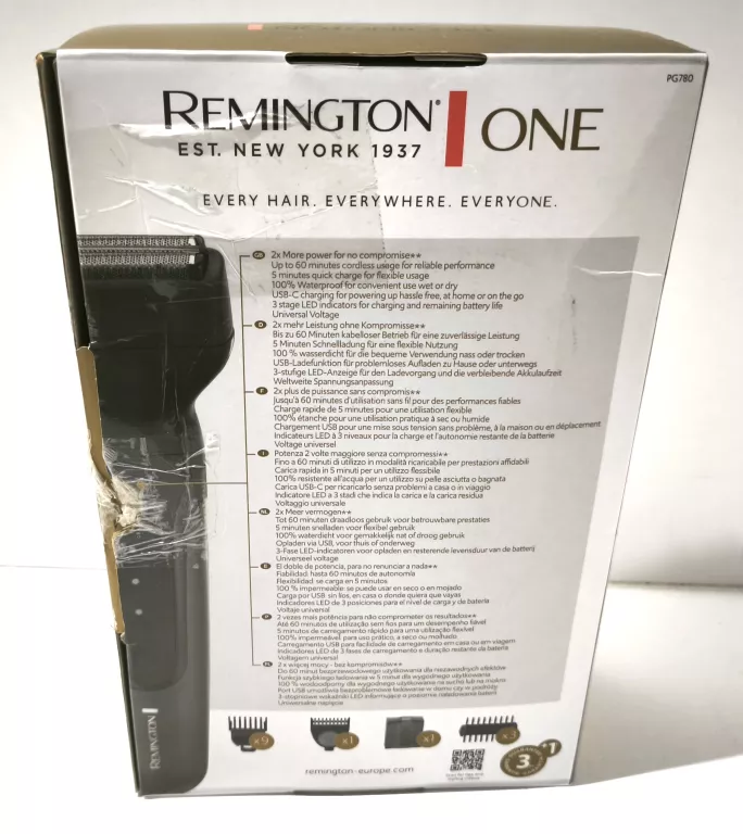 TRYMER REMINGTON ONE TOTAL BODY MULTI-GROOMER PG780 CZYT,OPIS !!!