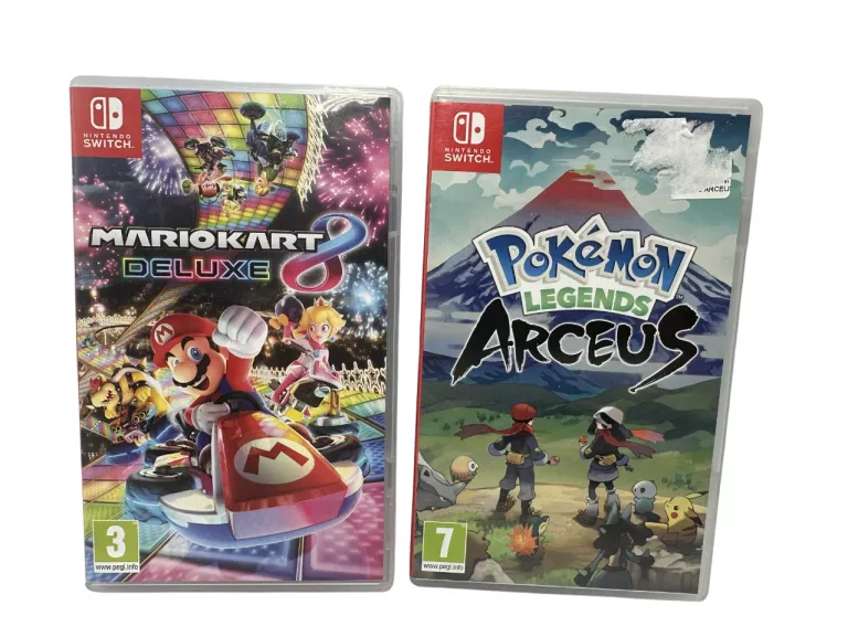 2X GRA NINTENDO SWITCH POKEMON LEGENDS ARCEUS + MARIO KART DELUXE 8 SOLO