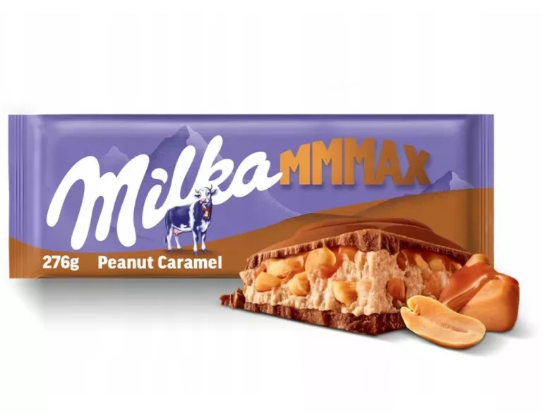 MILKA MMMAX PEANUT CARAMEL CZEKOLADA MLECZNA 276 G