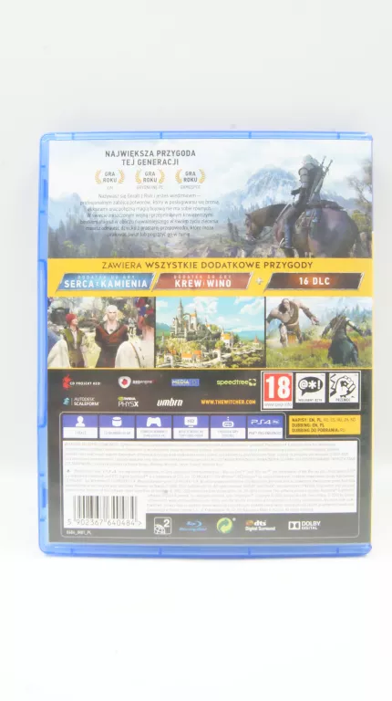 GRA WIEDŹMIN 3: DZIKI GON EDYCJA GRY ROKU GOTY NA PLAYSTATION 4 PS4