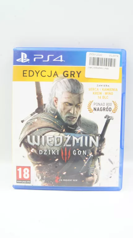 GRA WIEDŹMIN 3: DZIKI GON EDYCJA GRY ROKU GOTY NA PLAYSTATION 4 PS4