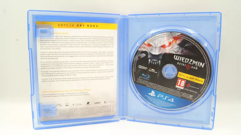 GRA WIEDŹMIN 3: DZIKI GON EDYCJA GRY ROKU GOTY NA PLAYSTATION 4 PS4