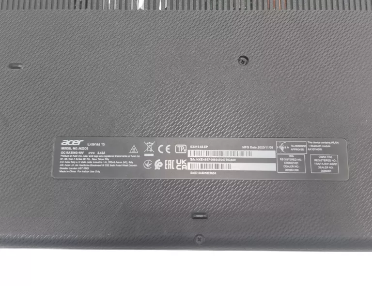 LAPTOP ACER EXTENSA 15