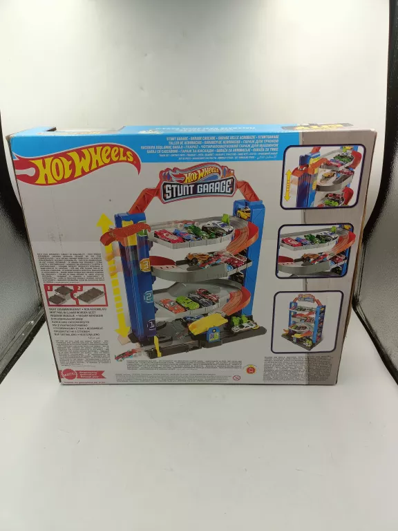 HOT WHEELS CITY STUNT GARAGE ZESTAW GARAŻ PARKING Z WINDĄ + AUTKO HW