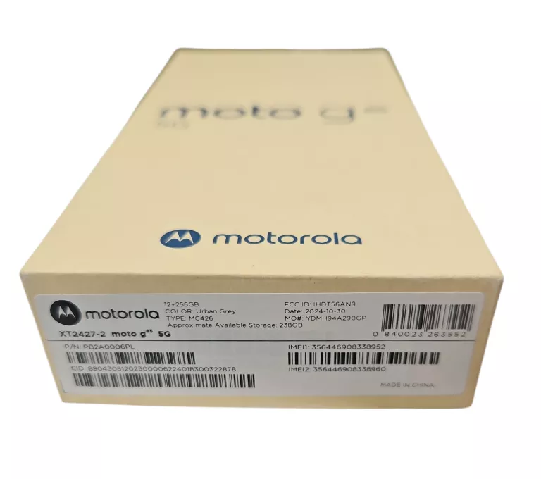 TELEFON MOTO G85 5G 12/256GB KOMPLET