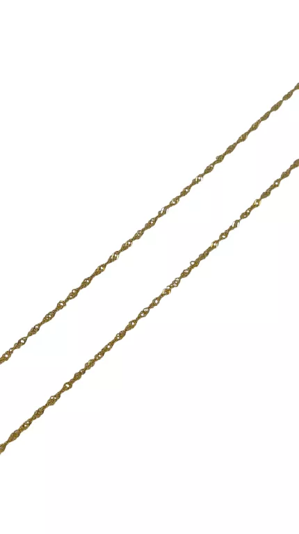 ZŁOTY ŁAŃCUSZEK SINGAPUR PR585 1,23G 44CM