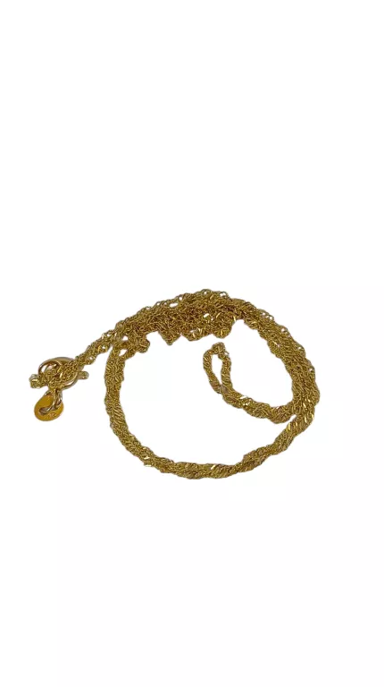 ZŁOTY ŁAŃCUSZEK SINGAPUR PR585 1,23G 44CM
