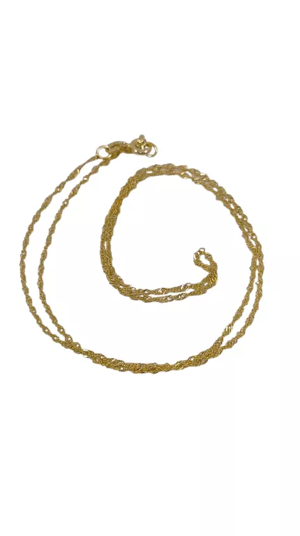 ZŁOTY ŁAŃCUSZEK SINGAPUR PR585 1,23G 44CM