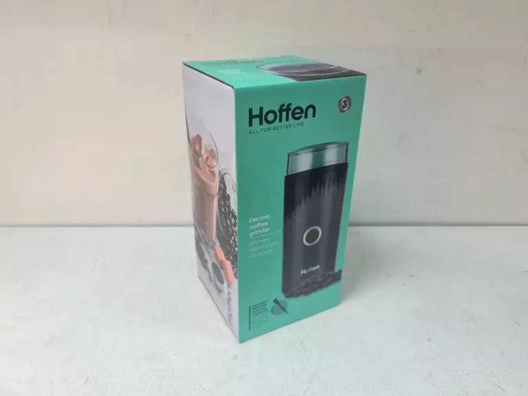 HOFFEN MŁYNEK ELEKTRYCZNY DO KAWY CZARNY