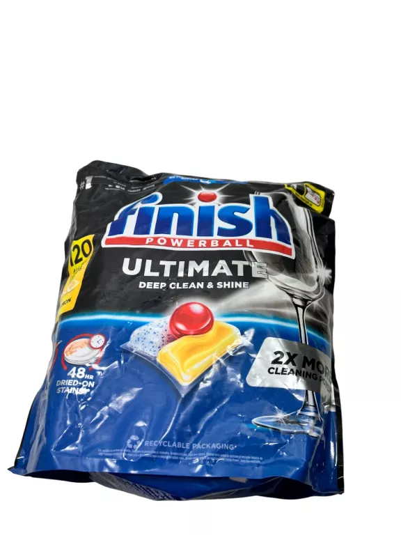 KAPSUŁKI DO ZMYWARKI FINISH POWERBALL ULTIMATE ALL IN 1 LEMON - 120 SZT.