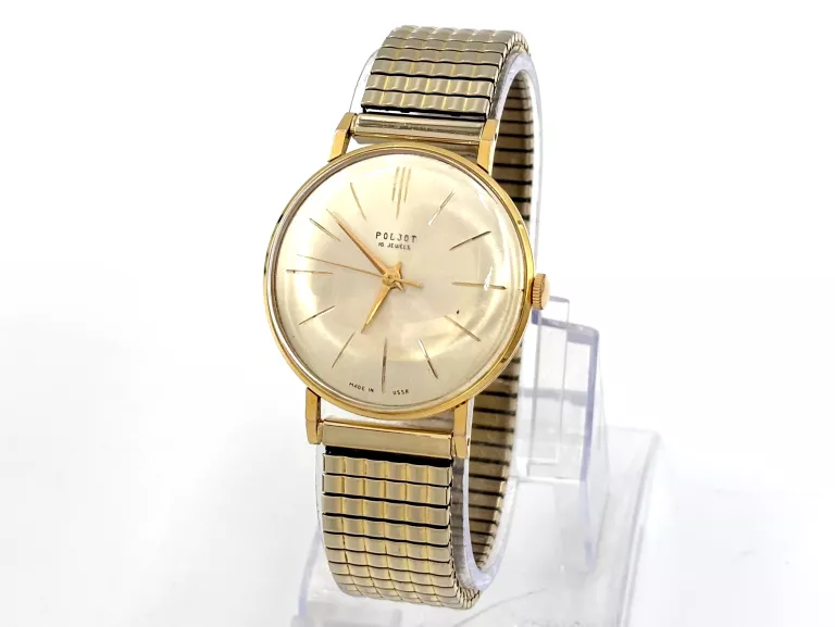 ZEGAREK POLJOT 16 JEWELS MECHANICZNY BRANSOLETA