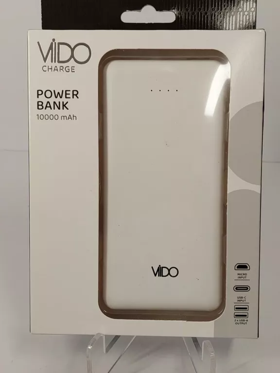 POWERBANK VIDO 10 000MAH BIAŁY