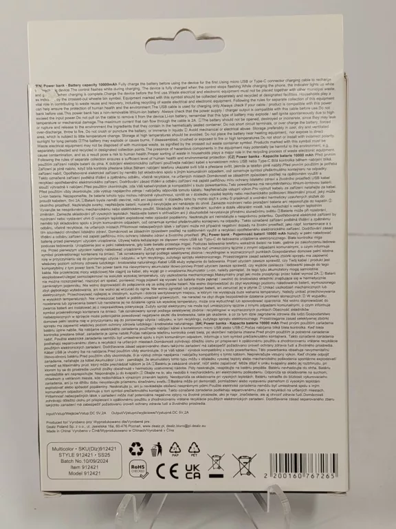 POWERBANK VIDO 10 000MAH BIAŁY