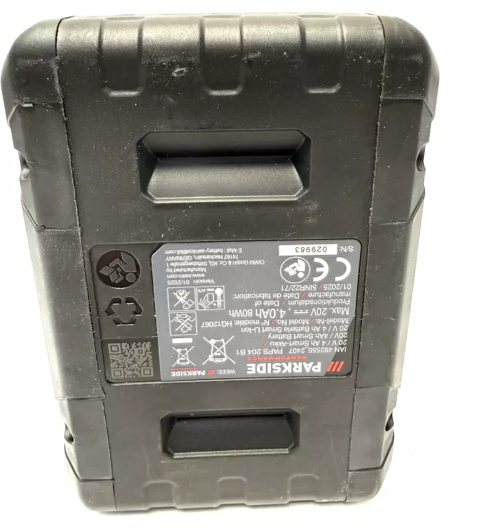 SMART AKUMULATOR PARKSIDE 20V 4AH