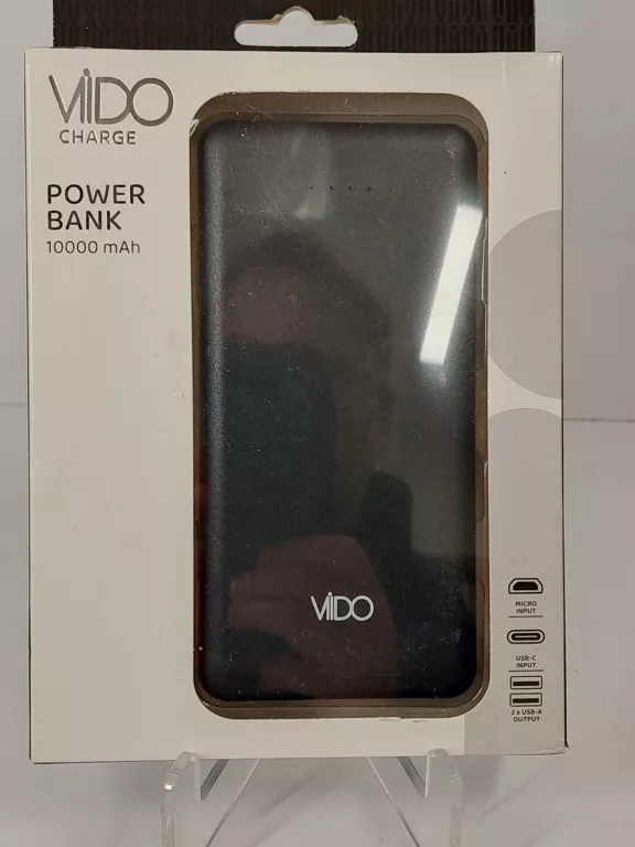 POWERBANK VIDO 10 000MAH CZARNY