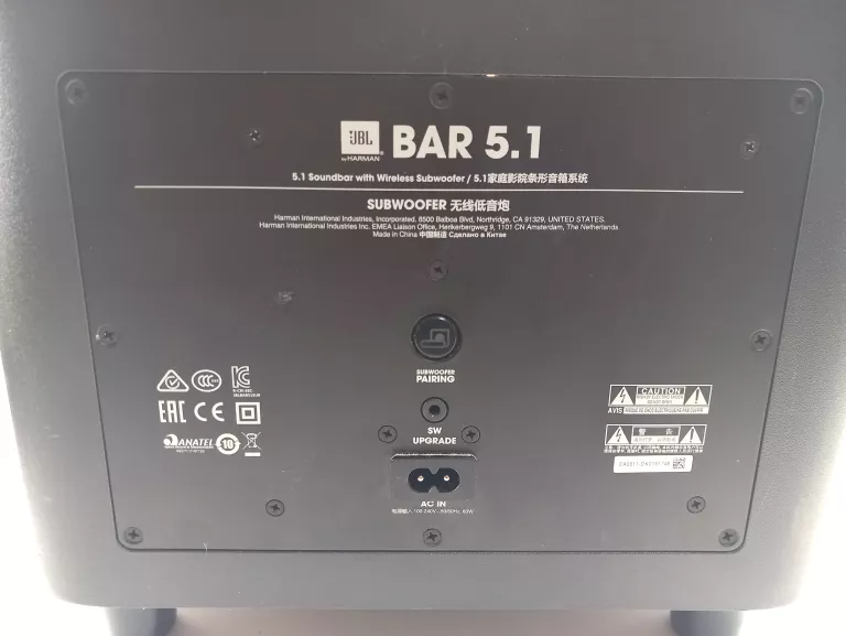 SOUNDBAR JBL BAR 5.1 550 W CZARNY