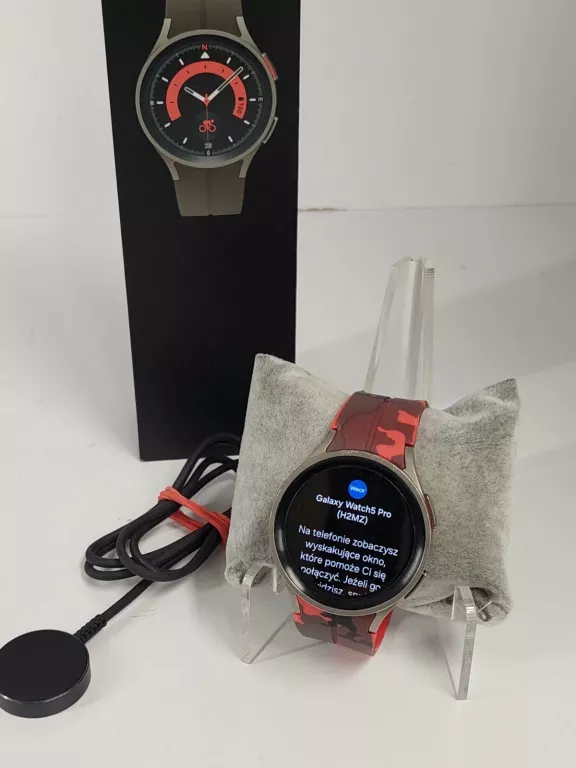 SMARTWATCH SAMSUNG GALAXY WATCH 5 PRO GPS 45MM SM-R920 GRAY TITANIUM SZARY