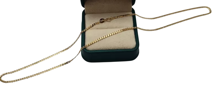 PIĘKNY ZŁOTY ŁAŃCUSZEK PANCERKA 2,75 G / 585 / 50 CM