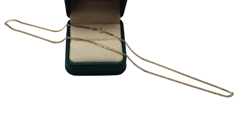 PIĘKNY ZŁOTY ŁAŃCUSZEK PANCERKA 2,75 G / 585 / 50 CM