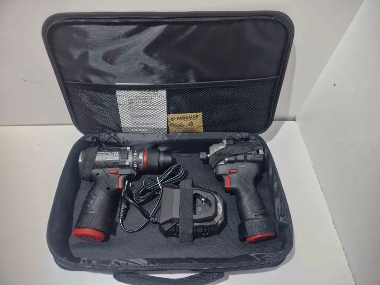 ZESTAW KLUCZ UDAROWY PDSSAP 12 A1 PARKSIDE+WIERTARKO-WKRĘTARKA 12V PBSPA 1