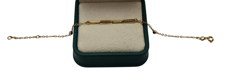 PIĘKNA ZŁOTA BRANSOLETKA 1,35 G / 585 / 18 CM