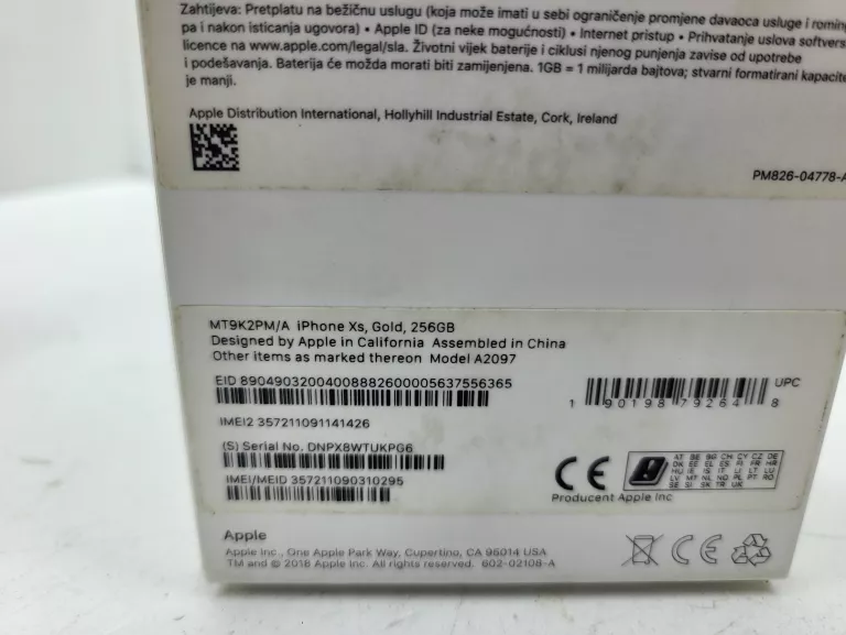 TELEFON IPHONE XS KOMPLET