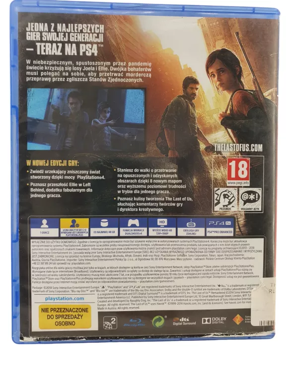 GRA THE LAST OF US REMASTERED PS4