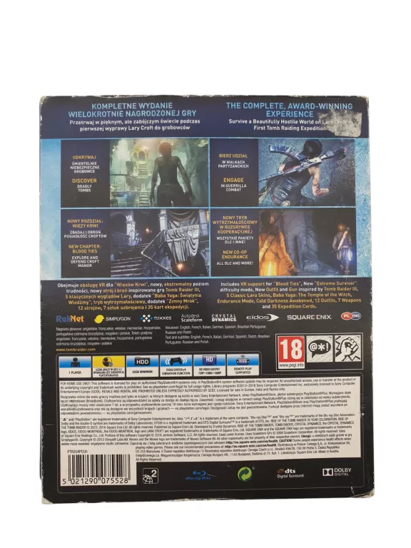 RISE OF THE TOMB RIDER 20 YEAR CELEBRATION PS4