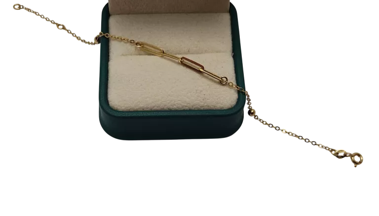 PIĘKNA ZŁOTA BRANSOLETKA 1,35 G / 585 / 18 CM