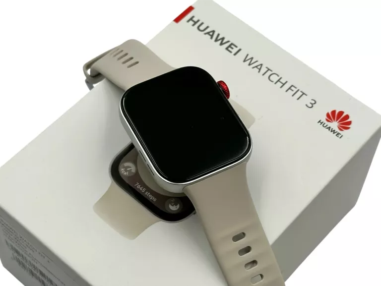 SMARTWATCH HUAWEI WATCH FIT 3 SLO-B09 42MM 1,82" AMOLED BIAŁY - JAK NOWY!