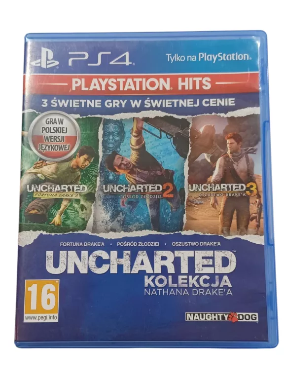 GRA UNCHARED KOLEKCJA NATHANA DRAKE'A PS4