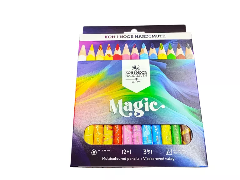 KREDKI MAGICZNE KOH-I-NOOR HARDTMUTH 12+1 3IN1