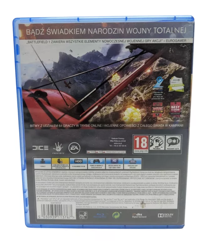 BATTLEFIELD 1 - GRA NA KONSOLĘ PLAYSTATION 4